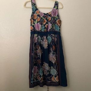 Anthropologie scarf print dress